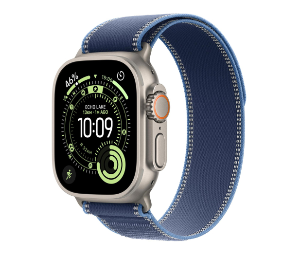 APPLE Watch Ultra 3 Naturalny Tytan/Niebieska Opaska Trail M/L 5G - 1362453 - zdjęcie